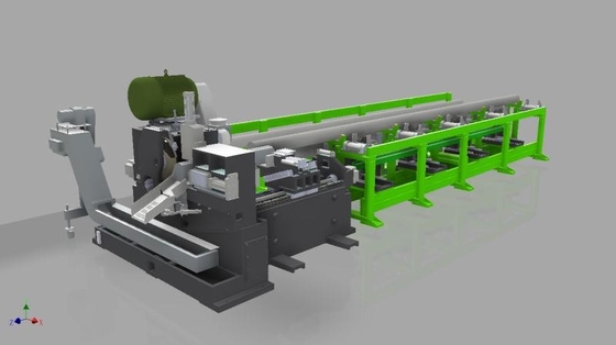 7.5kw eléctrico 150r/Min Automatic Circular Saw Machine con el alimentador de la barra