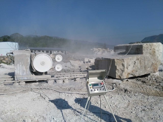 Corte de piedra del mármol del granito de Diamond Wire Saw Machine 37KW 75KW de la mina del CNC